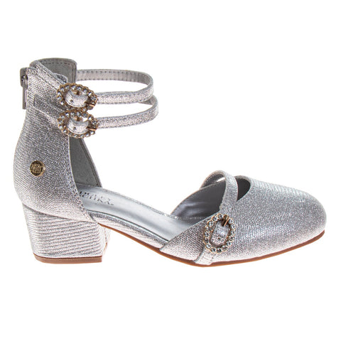 Badgley Mischka Girls' Toddler Heels Classy Dress Shoes