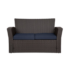 4-Piece Conversation Outdoor Patio Sofa Set with Cushions