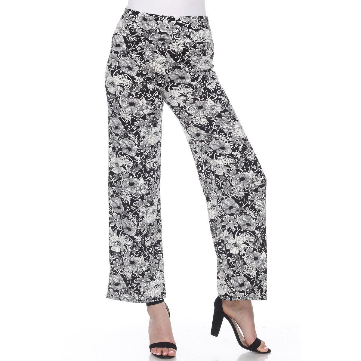  White Mark Floral Paisley Palazzo Pants - XL - Bonton