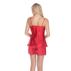 Women's Satin Cami and Shorts Pajama Set