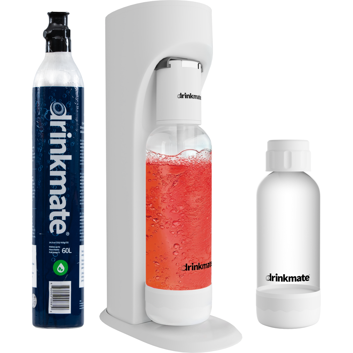  Drinkmate OmniFizz Special Bundle, Sparkling Water and Soda Maker - Royal Red - Bonton