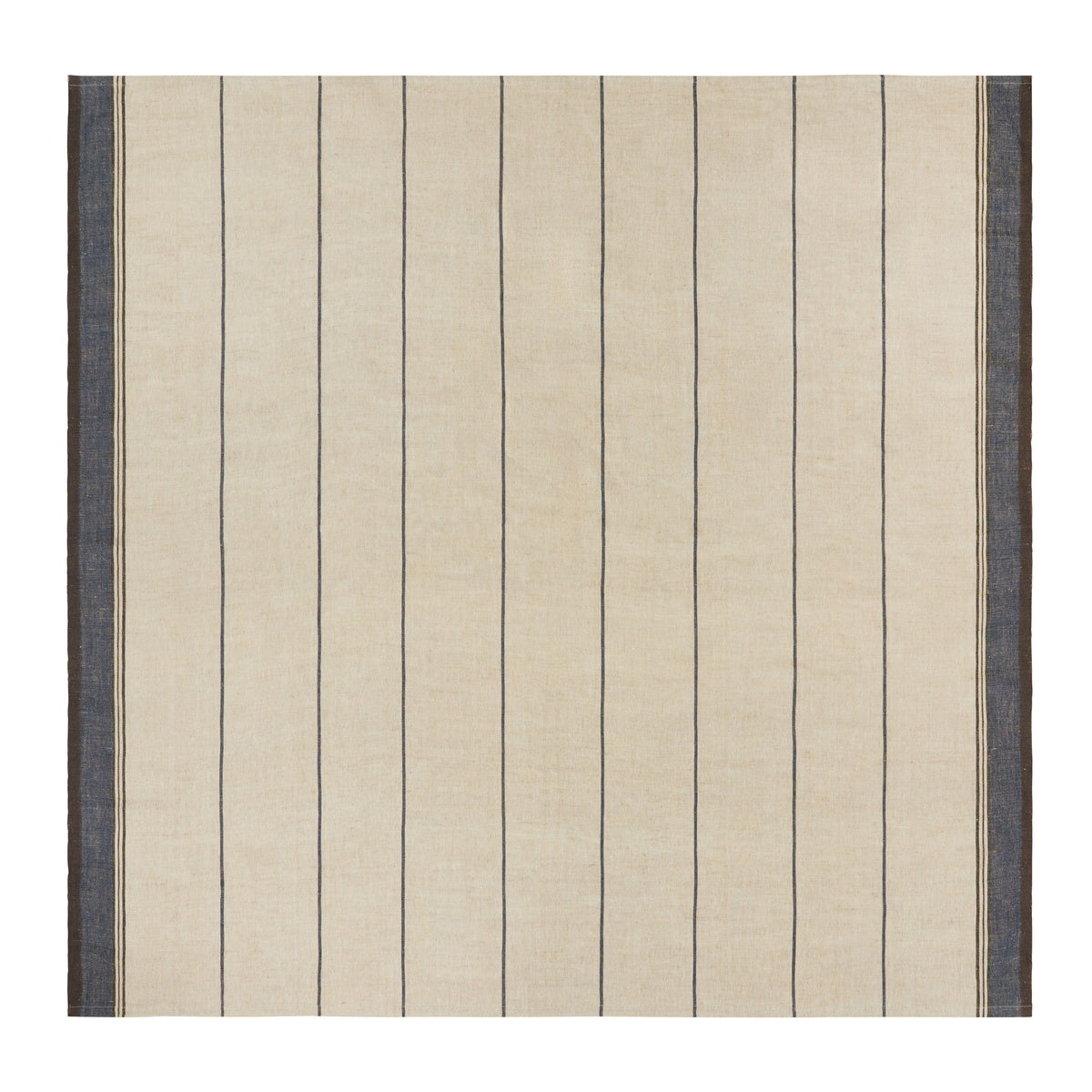  Caravan Eze Ivory & Blue Tablecloth - 60x60 - Bonton