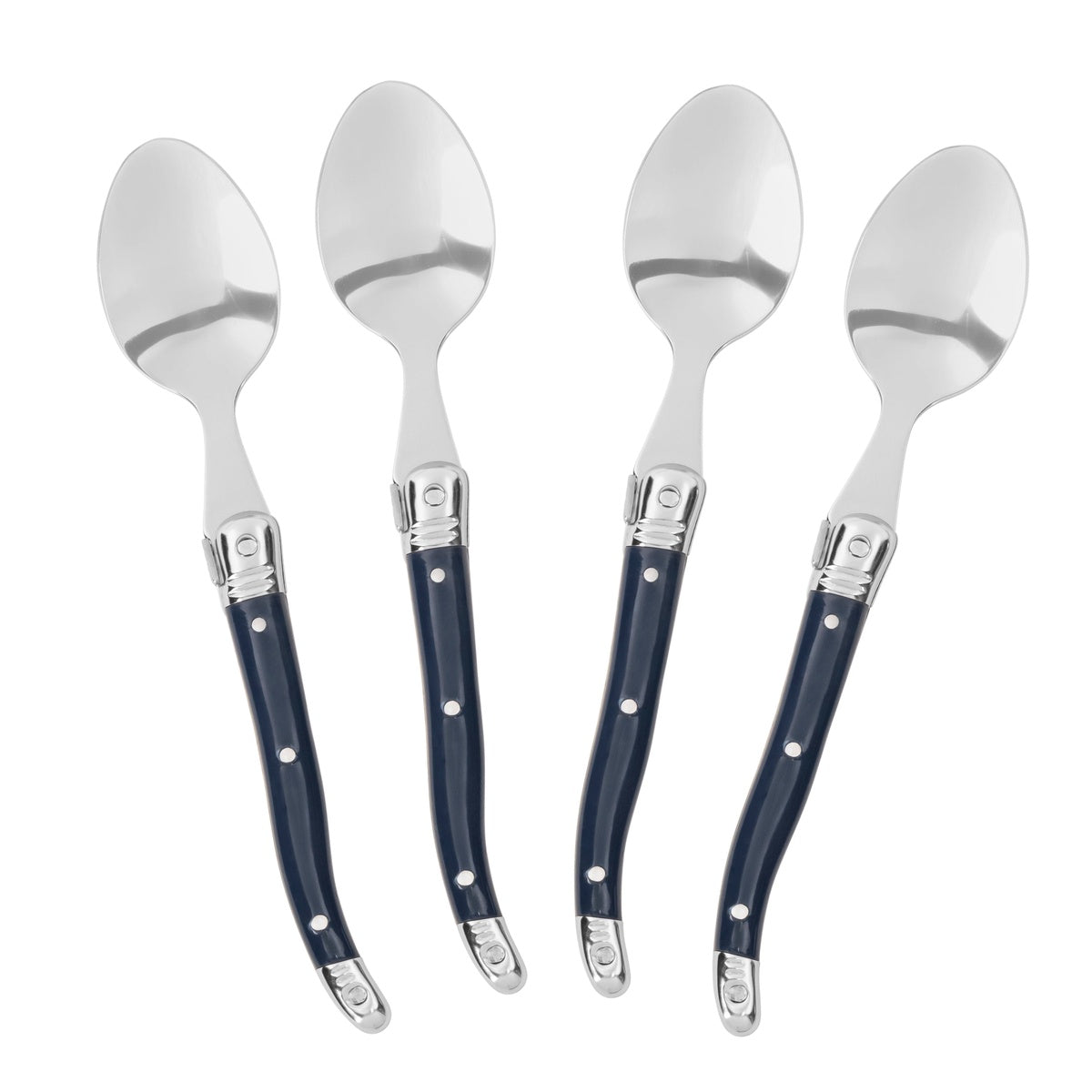  French Home French Home Laguiole Coffee Spoons, Set of 4, Navy - Default Title - Bonton