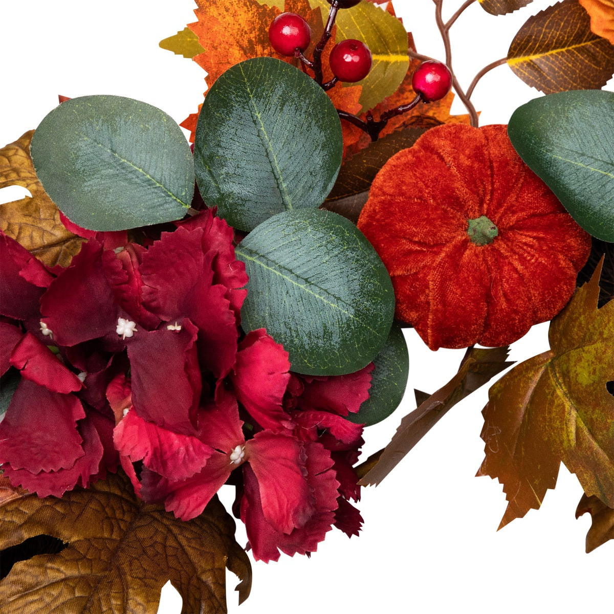  Northlight Fall Harvest Artificial Floral and Pinecone Wreath - 22