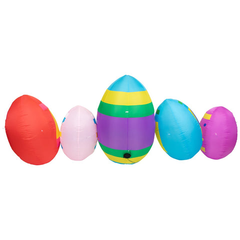 Inflatable Lighted Easter Eggs Outdoor Decoration - 10'