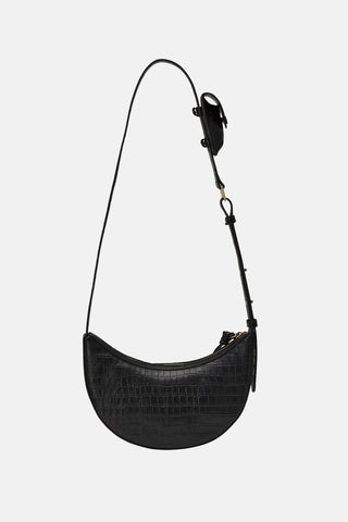 Oryany - Rookie Croco Crossbody Medium Handbags - Black / One Size