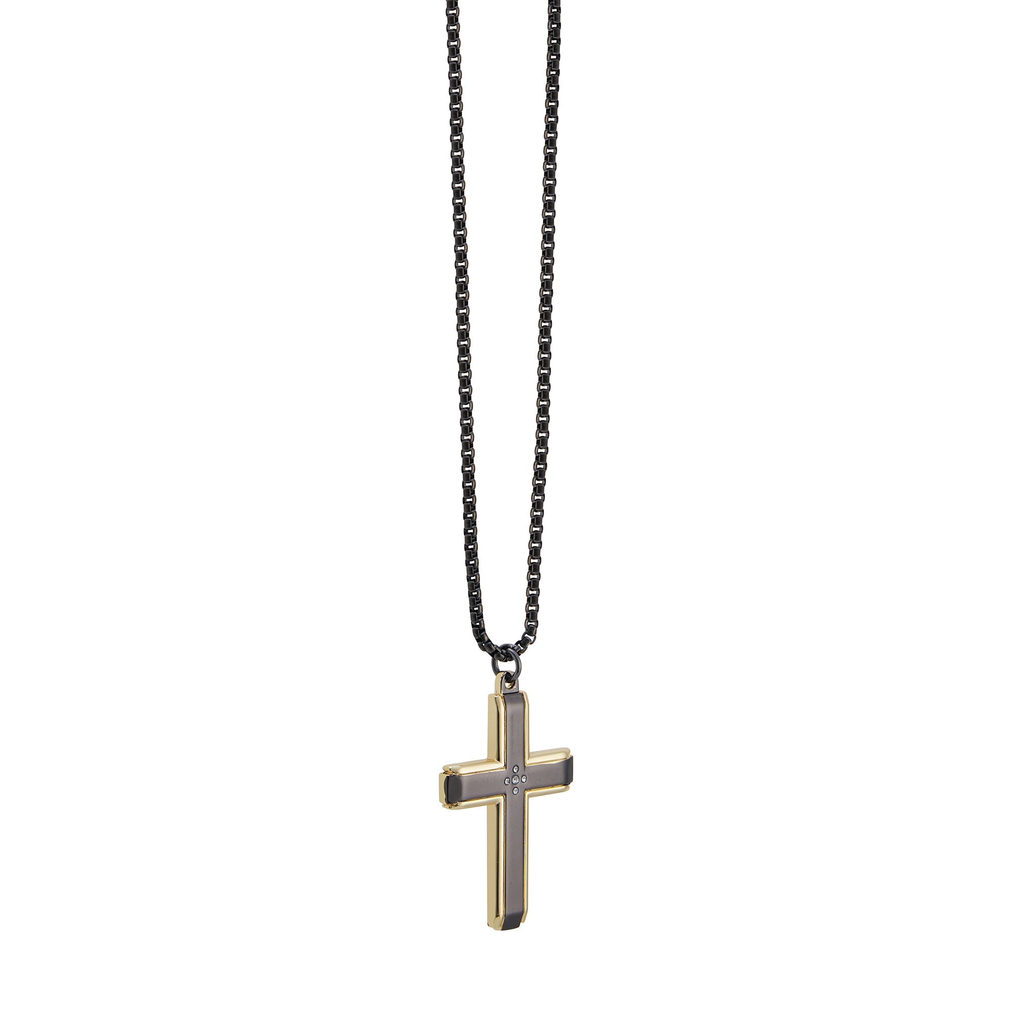  American Exchange American Exchange Cross Necklace 4 - Gold - Bonton