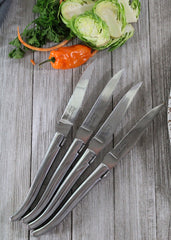 Set of 4 Laguiole Connoisseur Stainless Steel Steak Knives