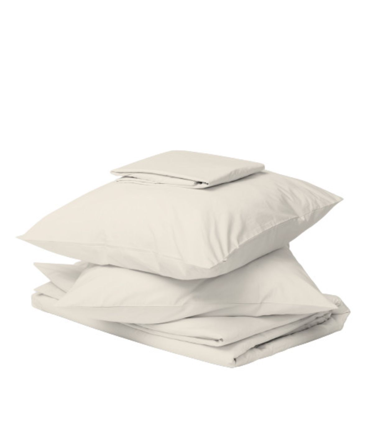  Purity Home Organic Cotton 144 Thread Count Percale Sheet Set Fresh Ivory - Fresh Ivory - Bonton