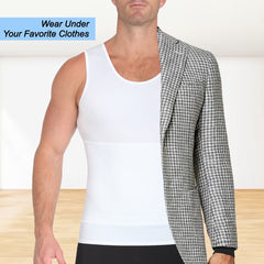 Insta Slim Racerback Tank With Front Panel Belt 1TRBB021
