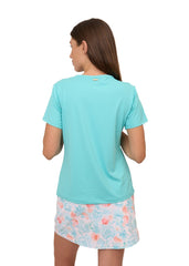 Cocktails & Cabana Short Sleeve Top