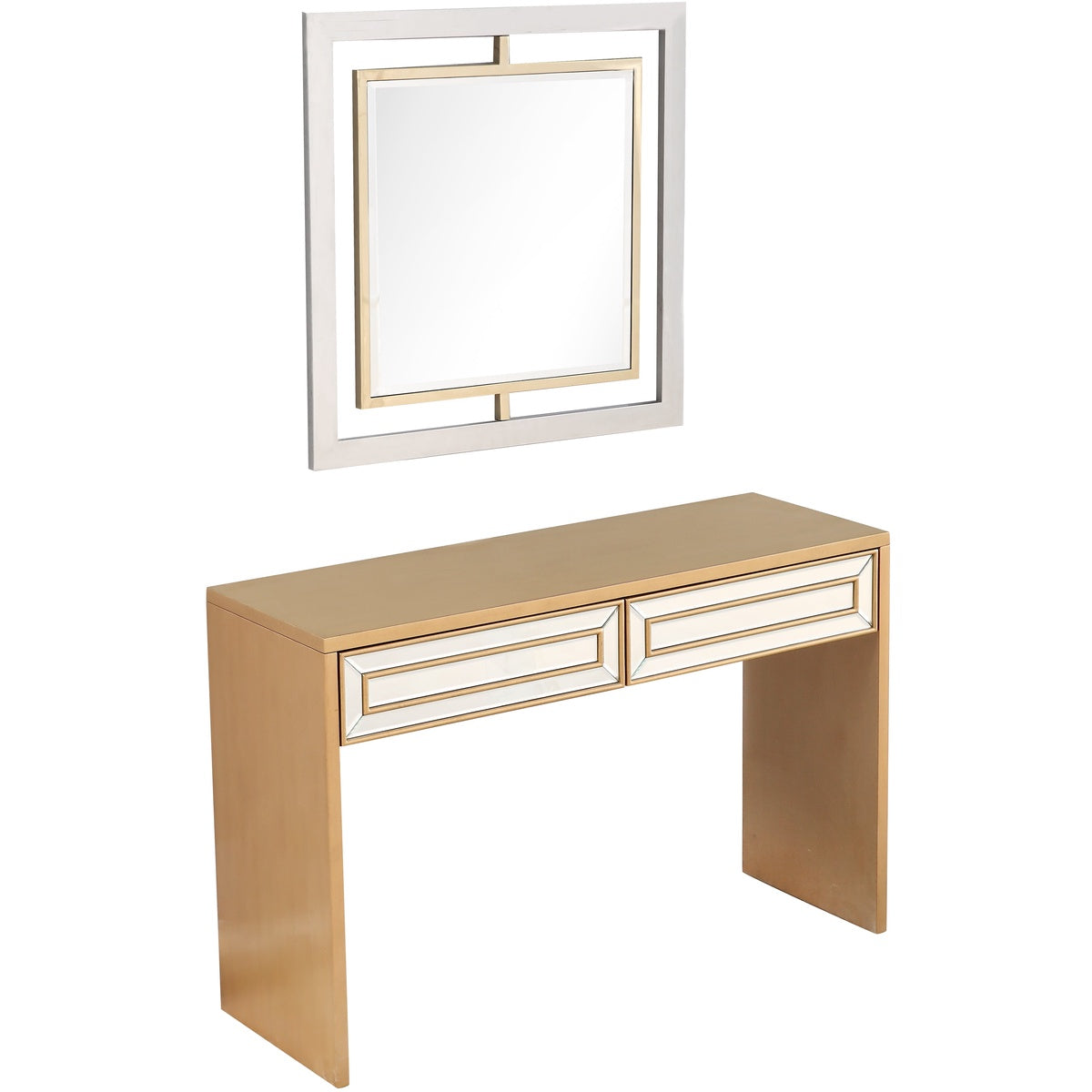  Virginia Wall Mirror and Console - Mirror - Bonton