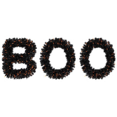 Lighted Letter "Boo" Outdoor Halloween Sign - 18" - Orange Lights