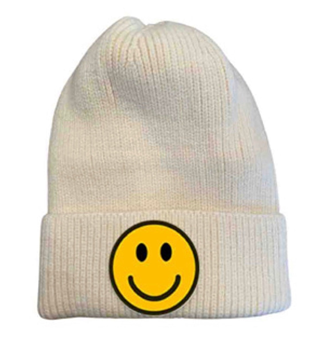  Lemonbella Eisley Smile Beanie Winter Hat - WHITE - Bonton