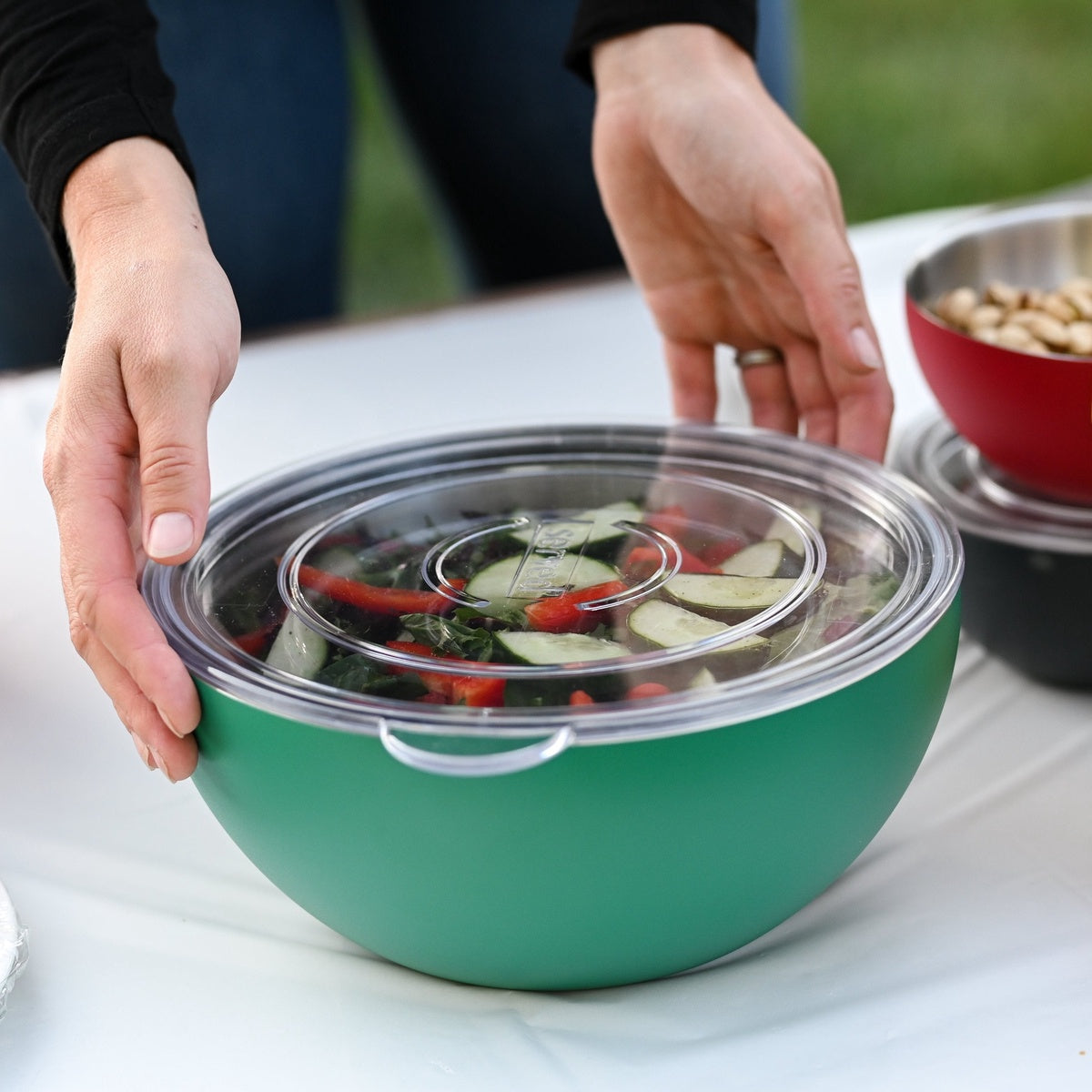  Served Served Vacuum-Insulated Large Serving Bowl (3Q) - Greens - Default Title - Bonton