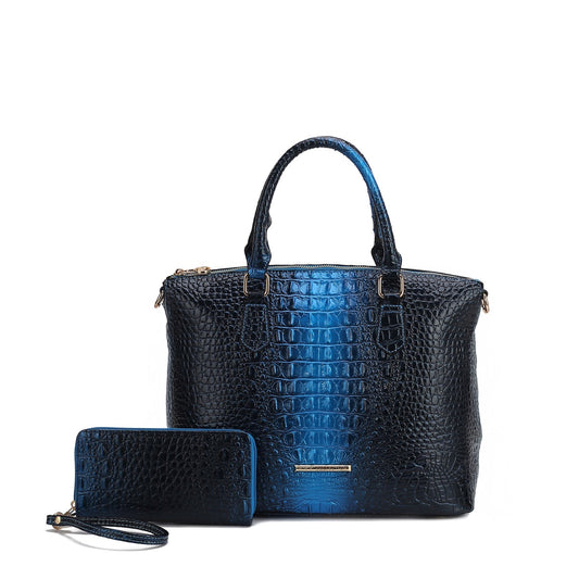 Liora Croc-Embossed Tote Bag and Set