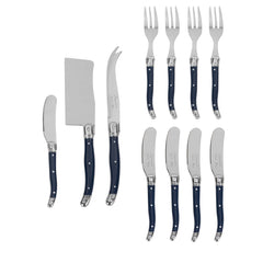 French Home Laguiole Ultimate 11-Piece Charcuterie Set With Navy Handles