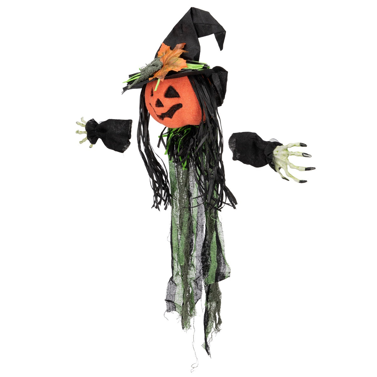  Northlight Creepy Jack-O-Lantern 3-D Halloween Window Decoration - Default Title - Bonton