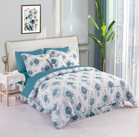 Bibb Home 8 Piece Comforter Set