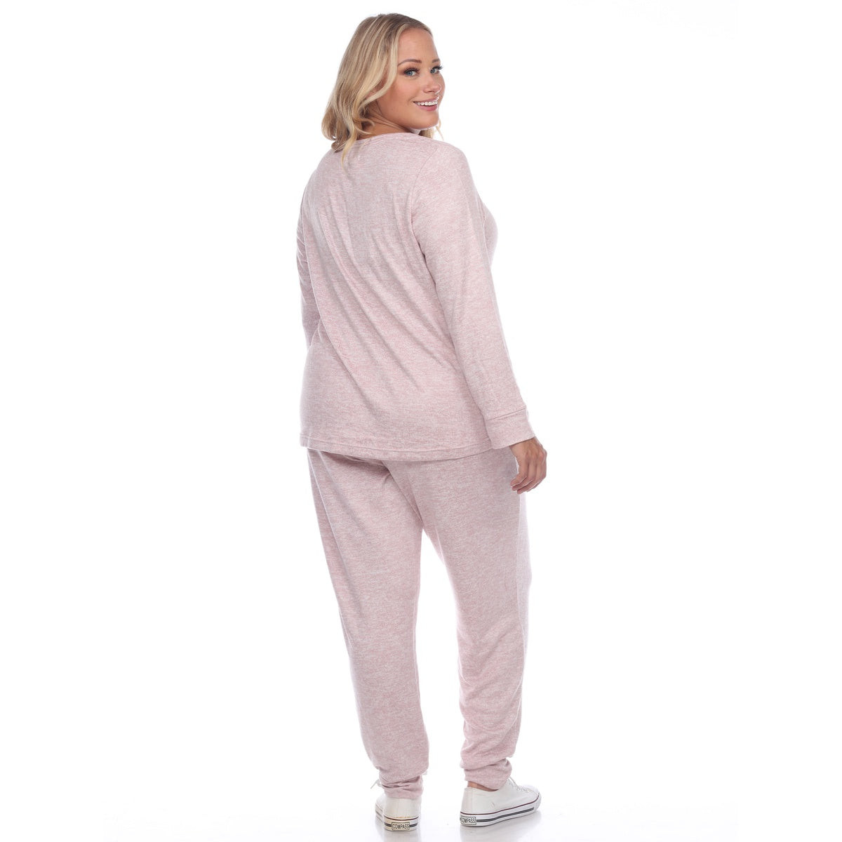  White Mark Plus Size 2 Piece Lounge Set - 3X - Bonton