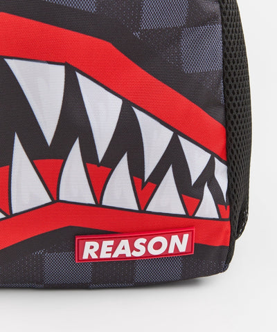 Checker Shark Backpack - Black