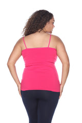 Plus Size Lace Trim Tank Top