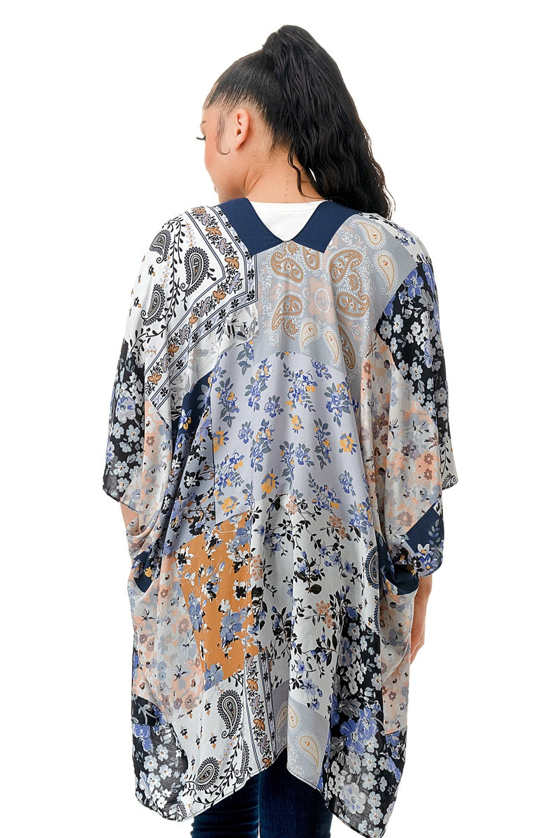  Marcus Adler The Jordan Kimono - BLUE - Bonton