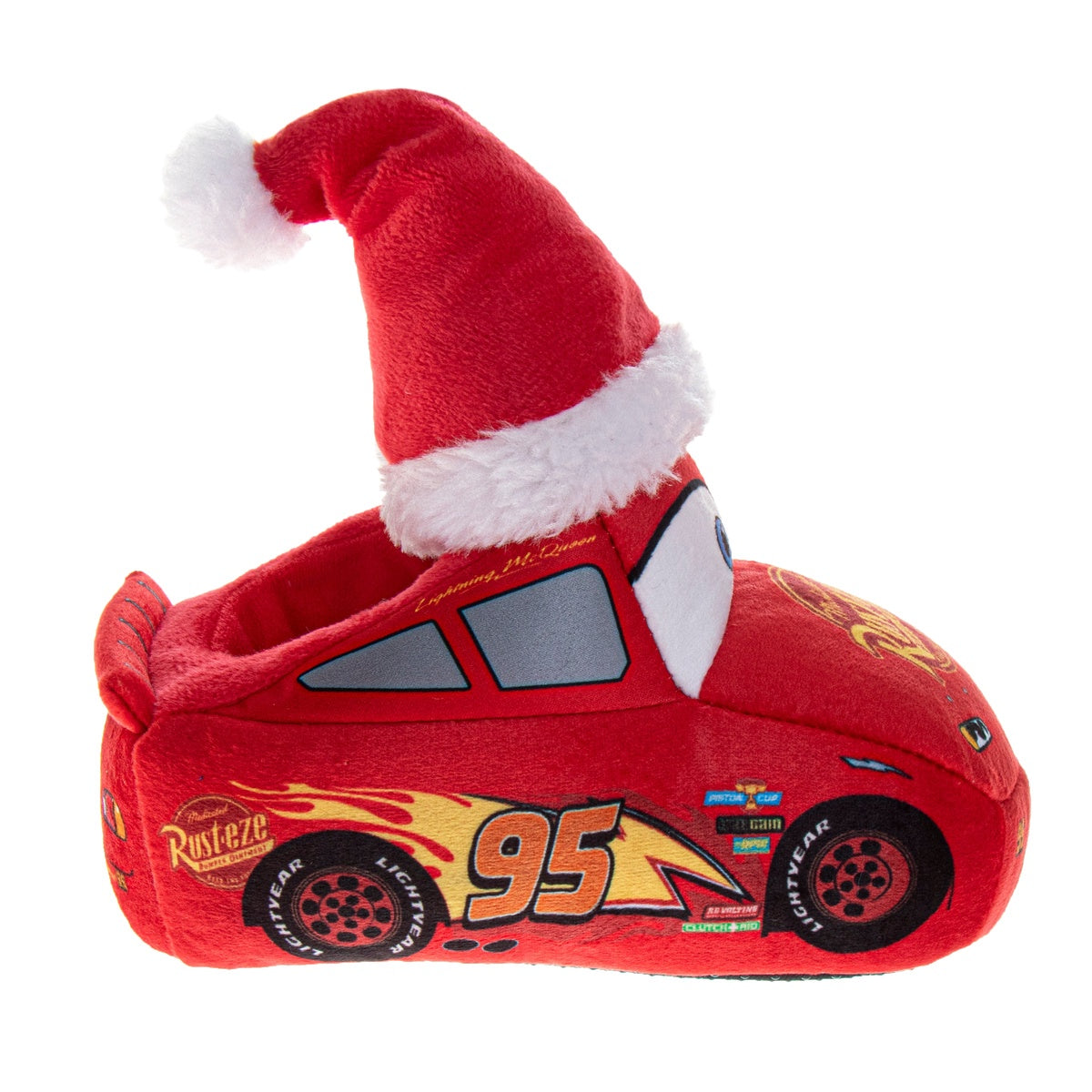  Josmo Disney Cars Boys' Dual Size Slippers (Sizes 5–1, Toddlers) - 5-6 - Bonton