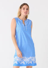 Palm Beach Embroidered Sleeveless Tunic Dress