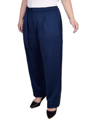 Plus Size Belted Scuba Pant