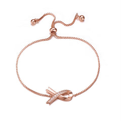 Stunning Teens/Young Adults 18K Rose Gold Plated Infinity Love Adjustable Bracelet