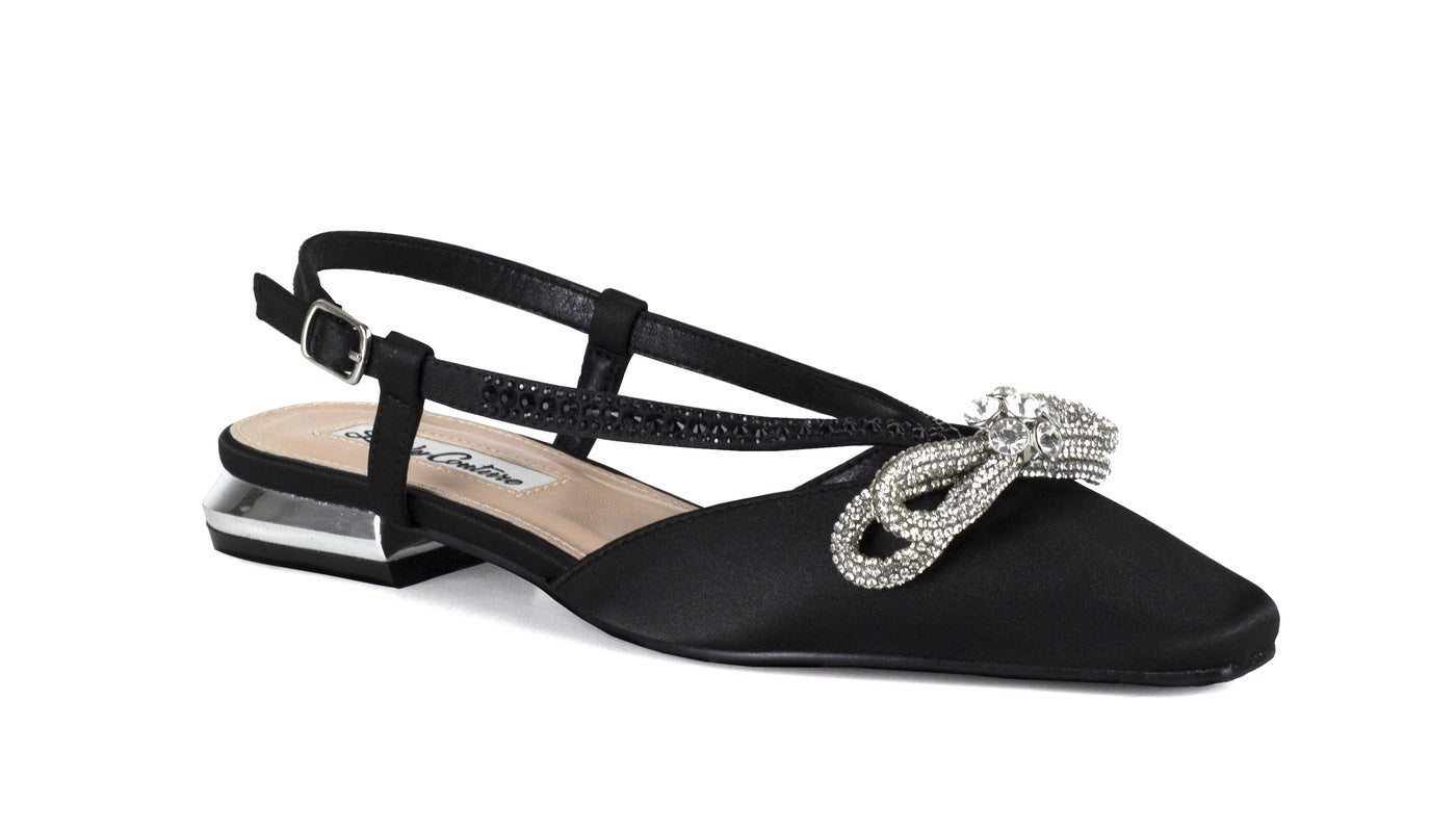  Lady Couture Kendal Flat Slingback - Black - Bonton