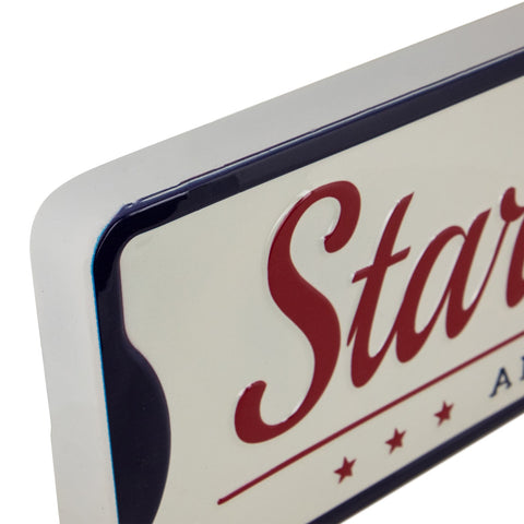 Stars and Stripes Americana Metal Wall Sign - 23.5"