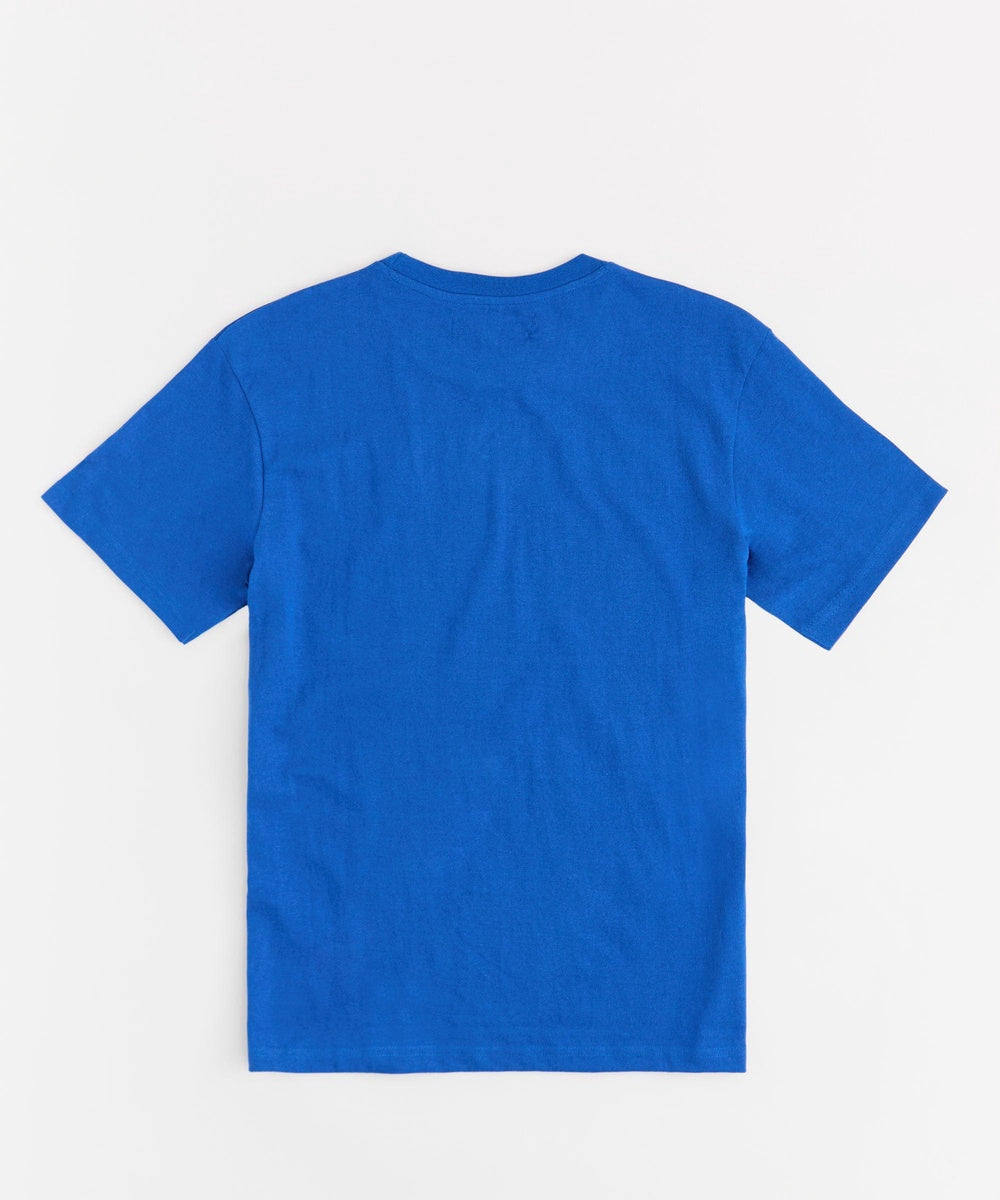  Reason Clothing No Limits Skull Applique Short Sleeve Tee - Blue - BLUE - Bonton