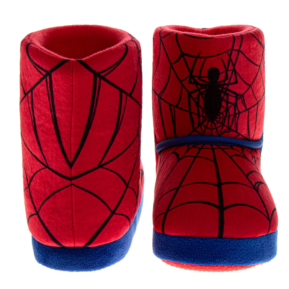  Josmo Marvel Spiderman Boys Slippers the Amazing Spidey House Shoes Indoor Cozy Plush Slippers Size Toddlers - 5-6 - Bonton