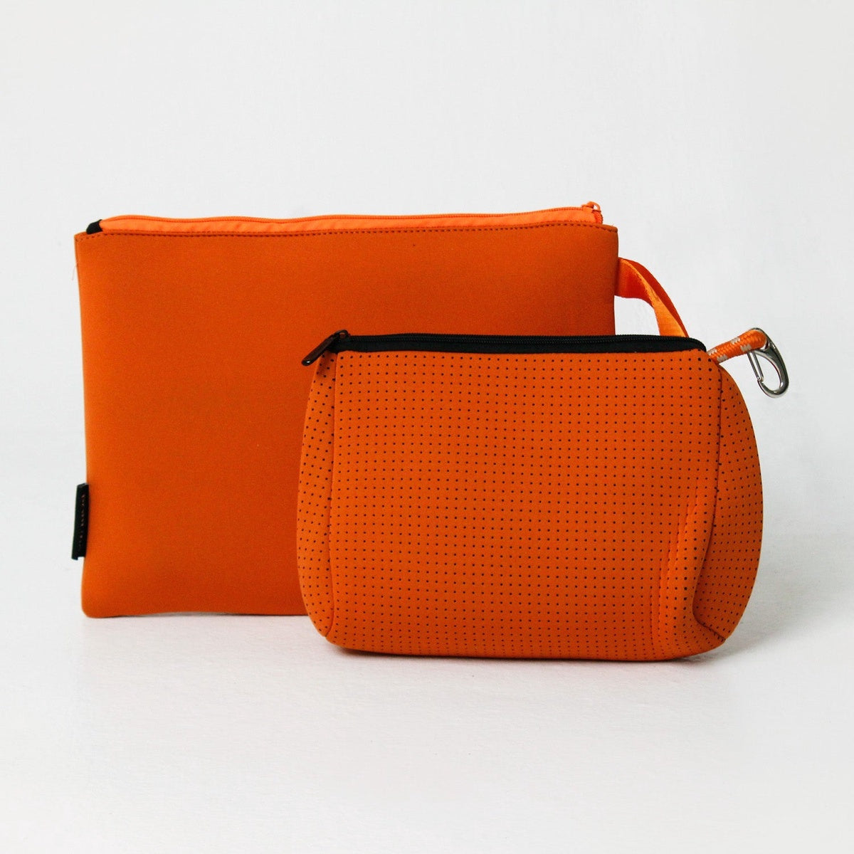  Pop Ups Brand Burn Orange Set: Oversized Wristlet Pouch + Essential Pouch - Default Title - Bonton