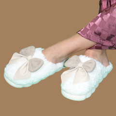 Christa Bow Slippers- Pink