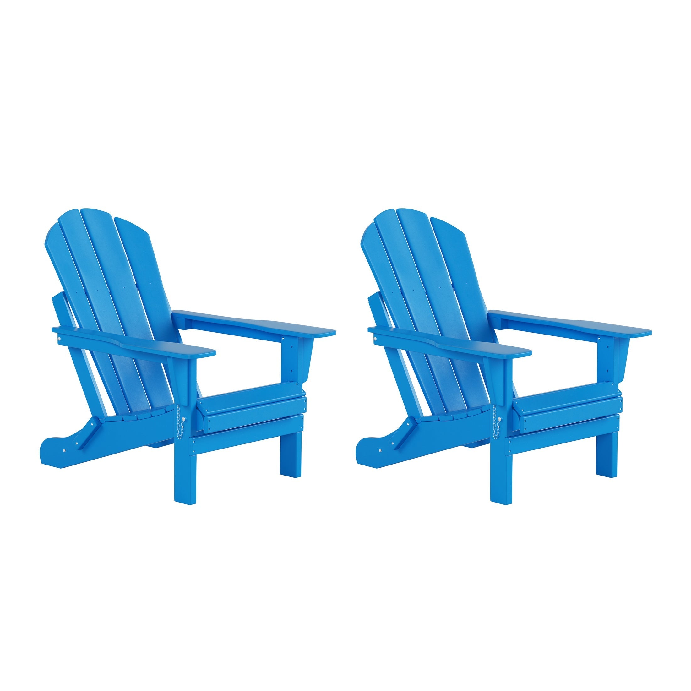  Westin Furniture Outdoor Folding Adirondack Chair, Set of 2 - Lime - Bonton