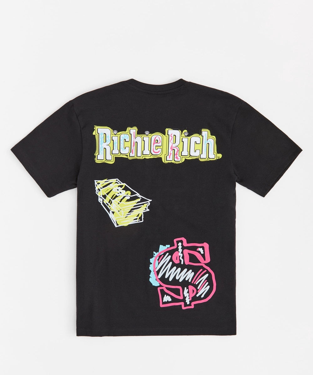  Reason Clothing Richie Rich Money Short Sleeve Tee - Black - BLACK - Bonton
