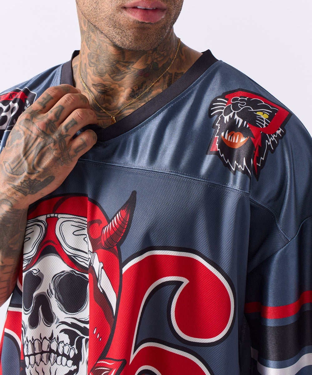  Reason Clothing Football Jersey 66 - Grey - GREY - Bonton
