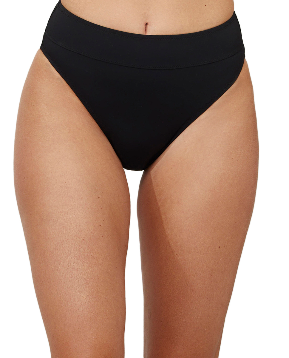  Free Sport Basic High Waist Swim Bottom - Black - Bonton
