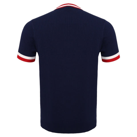 Elite Contrast Ribbed Tee NAVY