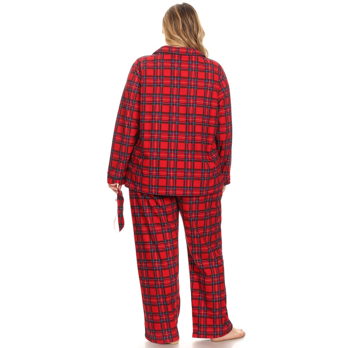  White Mark Plus Size Three-Piece Pajama Set - 1X - Bonton