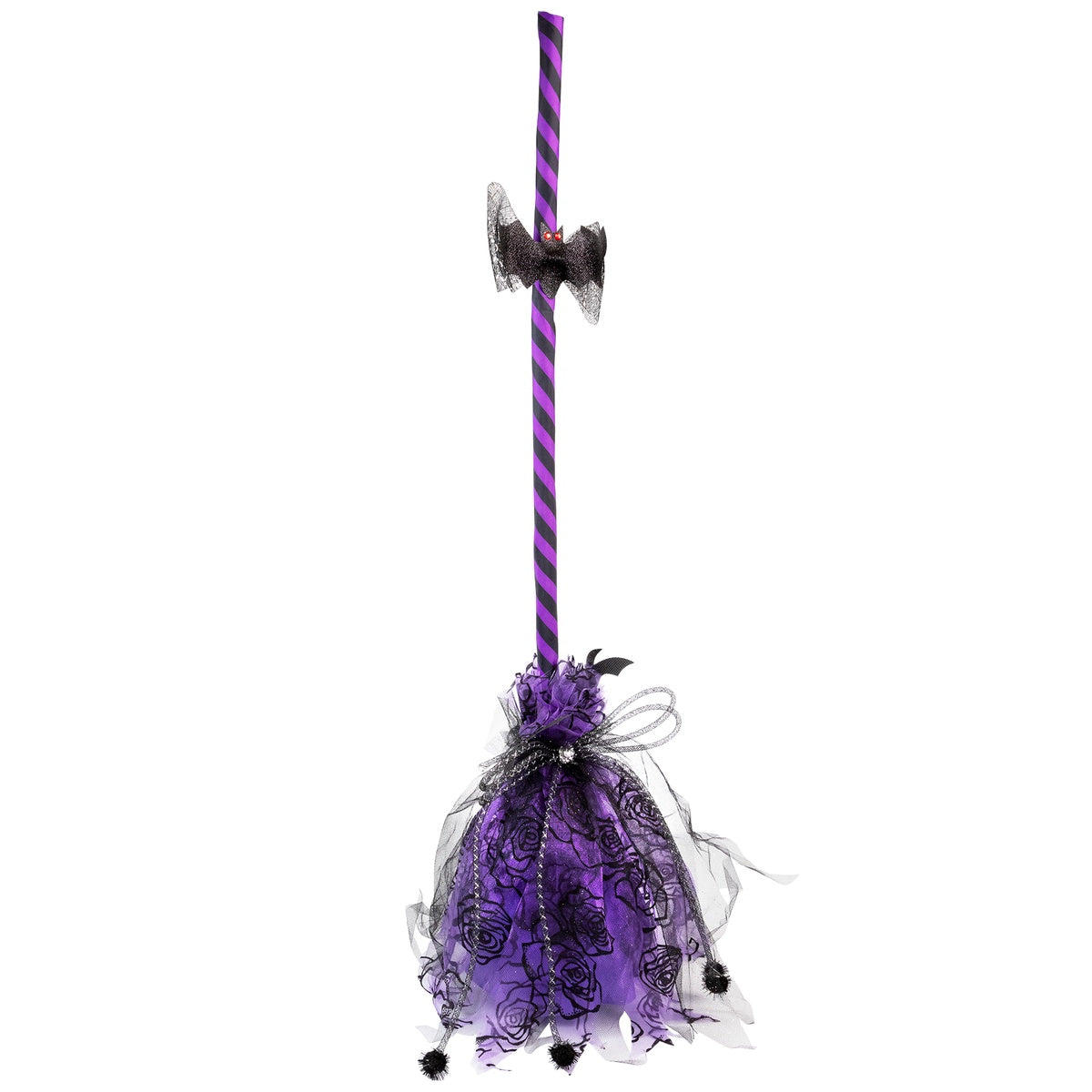  Northlight Striped Animated Witches Halloween Broom Decoration - 29