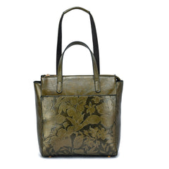 Shia 3D Embossed Floral Convertible Shoulder Bag/Backpack