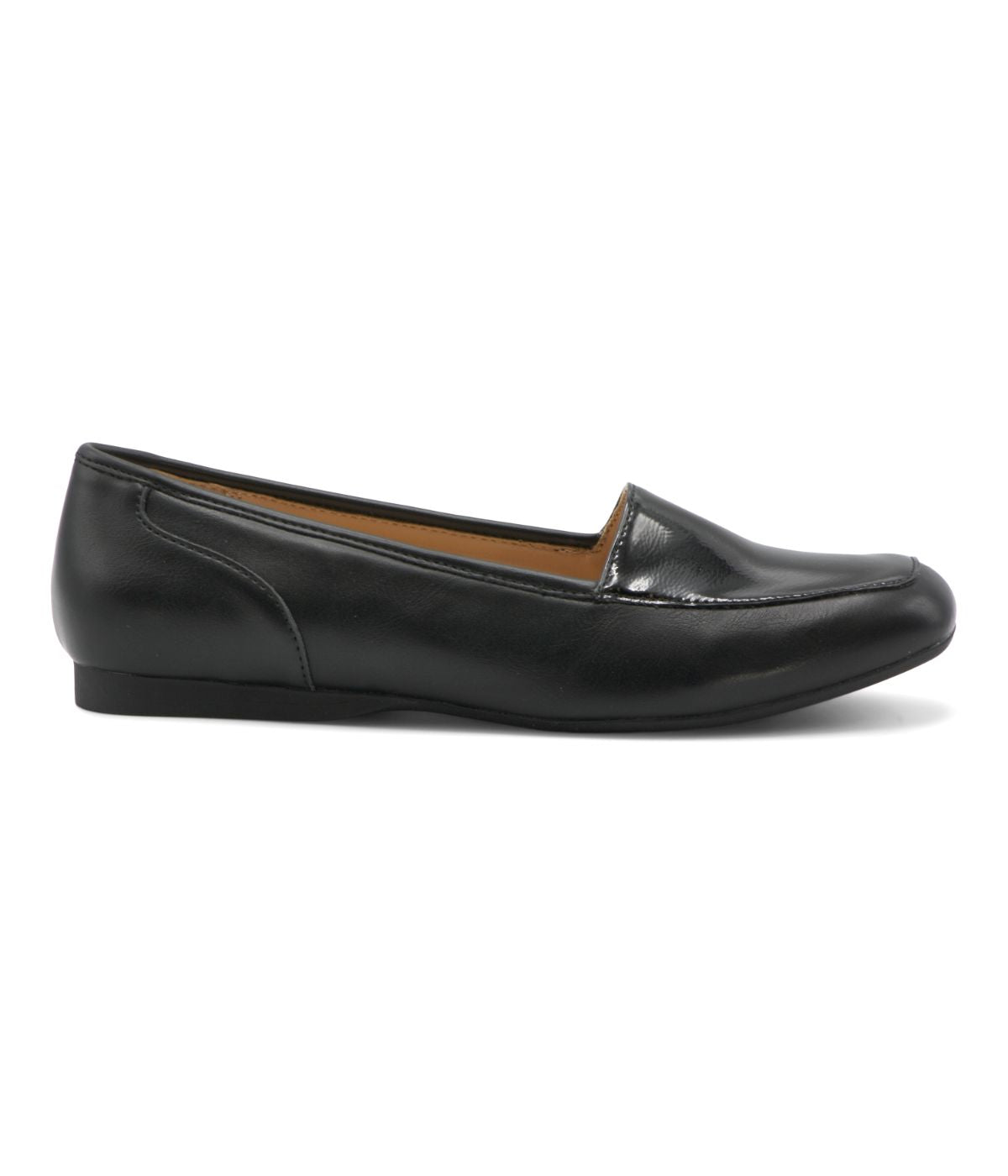  Edith Moc Toe Slip On Flats Black - Black - Bonton