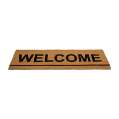 Natural Coir Outdoor Rectangular "Welcome" Doormat 16" X 48"