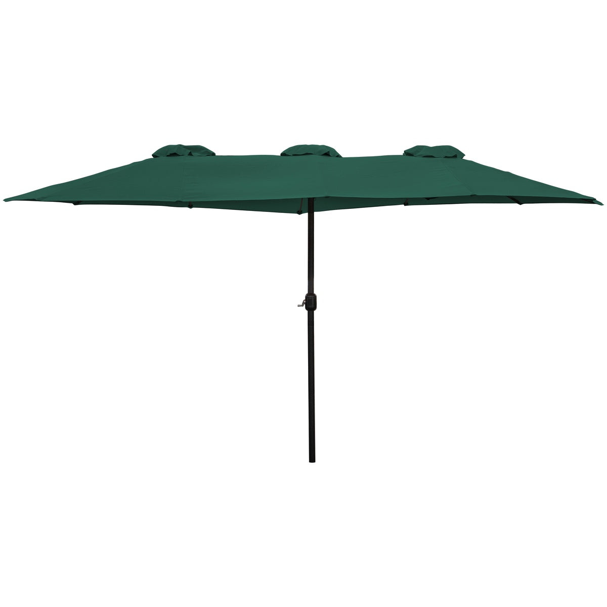  Northlight 15' Outdoor Patio Market Umbrella With Hand Crank  Green - Green - Bonton