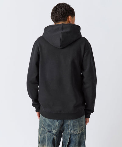 Defy the System Embroidered Hoodie - Black