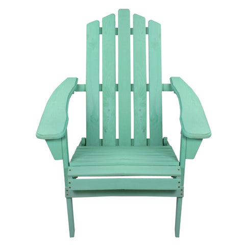 36" Green Classic Folding Wooden Adirondack Chair